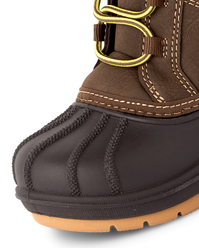 Toddler Boys Colorblock Lace Up All Weather Boots