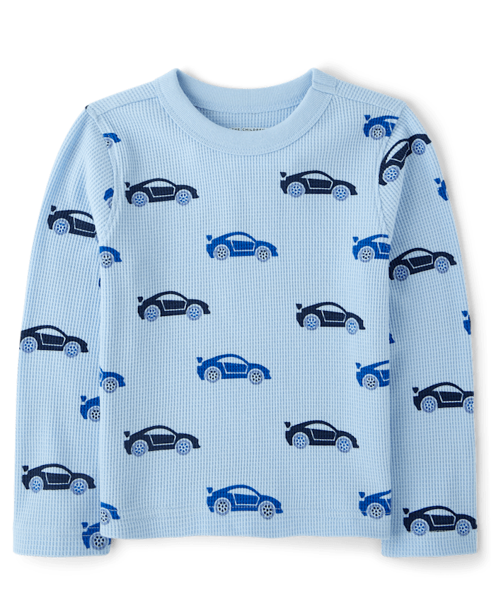 Baby And Toddler Boys Print Thermal Top