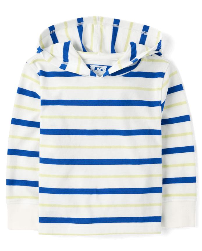 Baby And Toddler Boys Striped Hooded Top