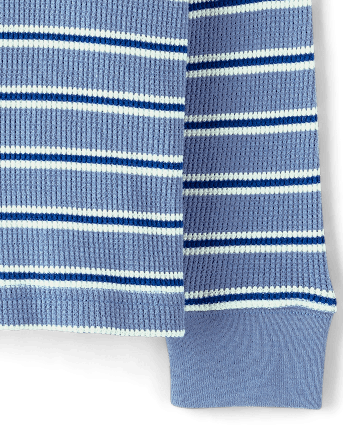 Baby And Toddler Boys Striped Thermal Top