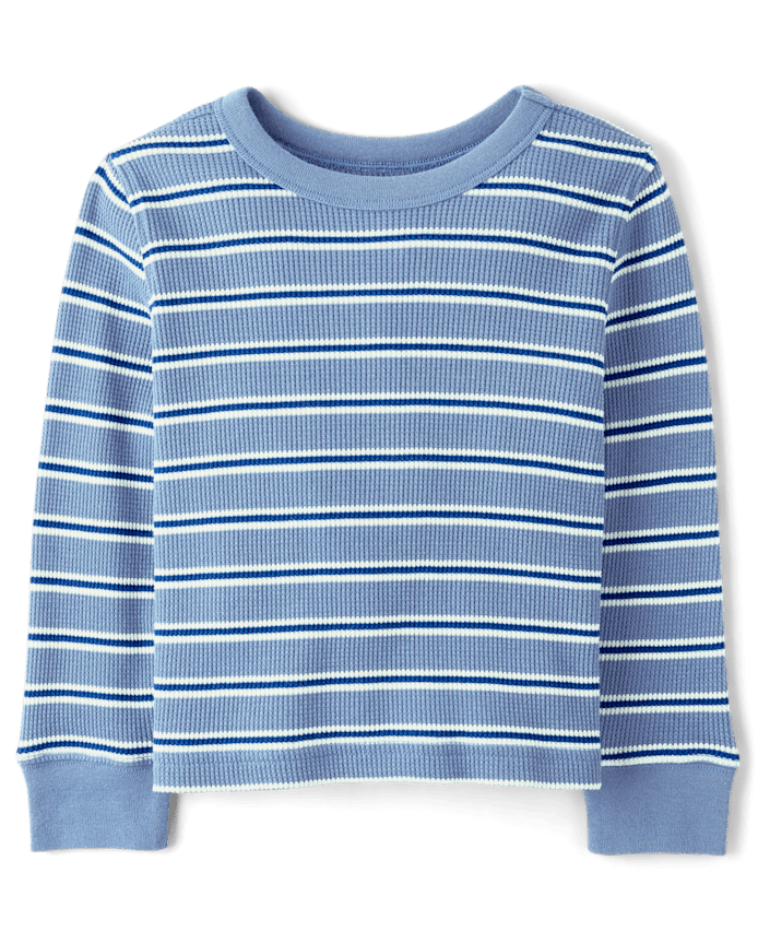 Baby And Toddler Boys Striped Thermal Top