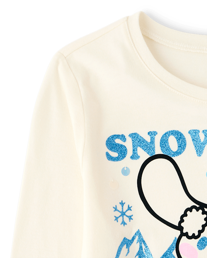 Girls Cinnamoroll™ Glitter Snowboard Graphic Tee
