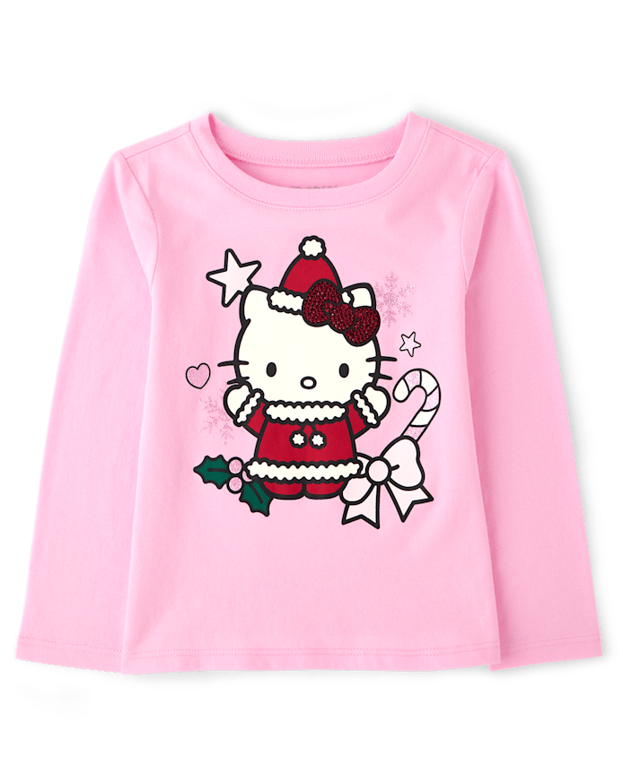 Toddler Girls Hello Kitty® Sequin Christmas Graphic Tee