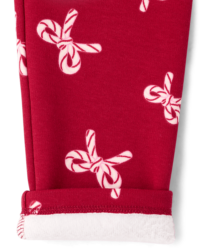 Girls Print Winter Warm Leggings