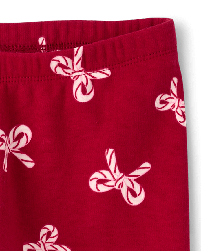 Girls Print Winter Warm Leggings