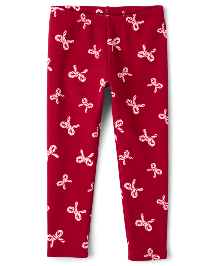 Girls Print Winter Warm Leggings