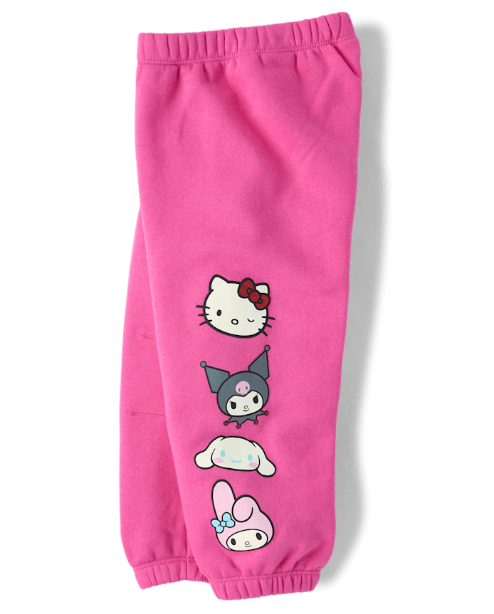 Toddler Girls Hello Kitty® Embellished Premium Fleece Barrel Sweatpants