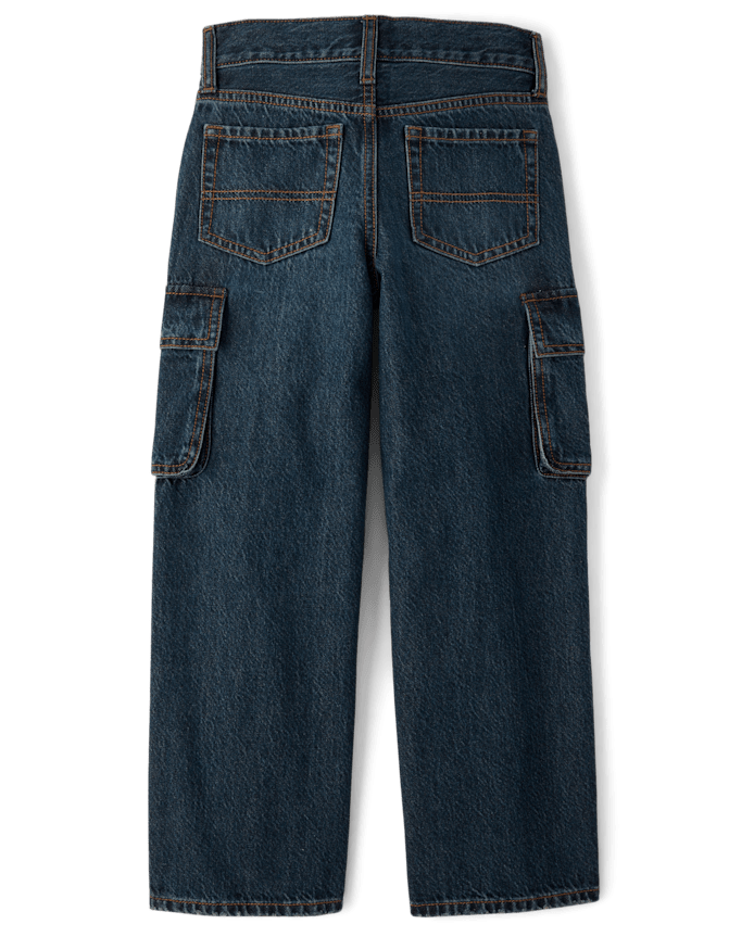 Boys Baggy Cargo Jeans