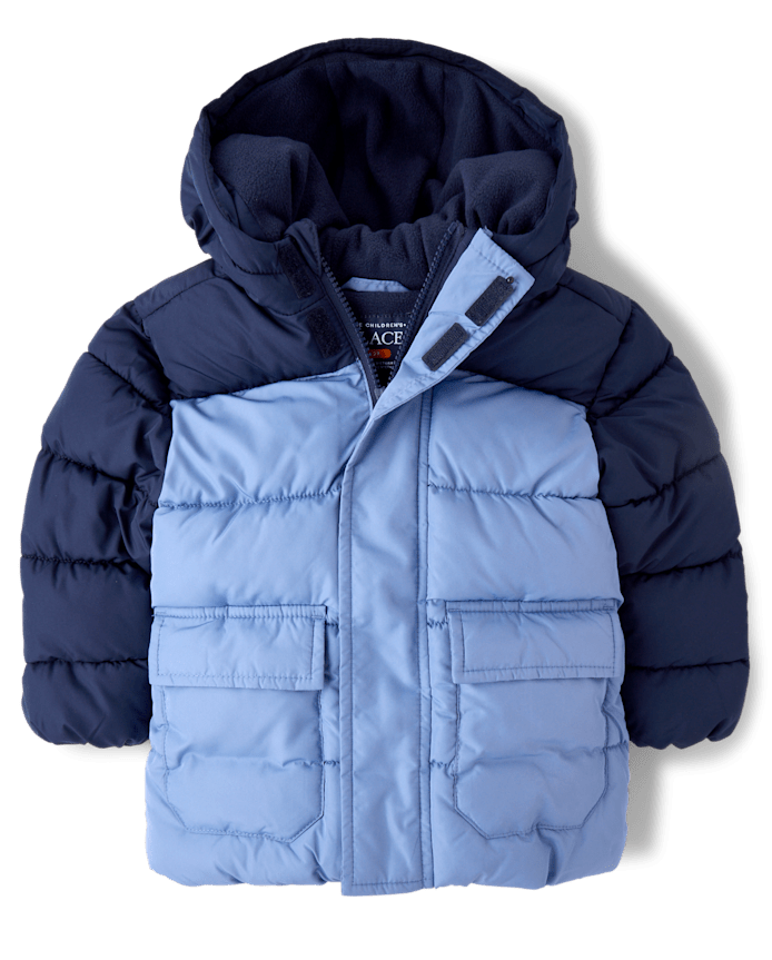 Toddler Boys Colorblock Parka Jacket