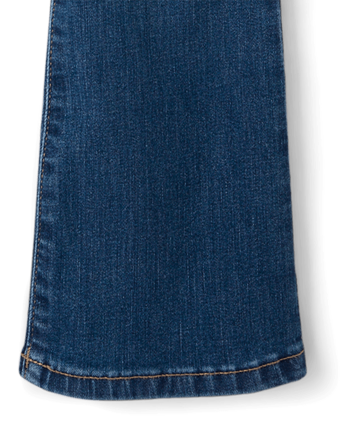 Girls Rhinestone Flare Jeans