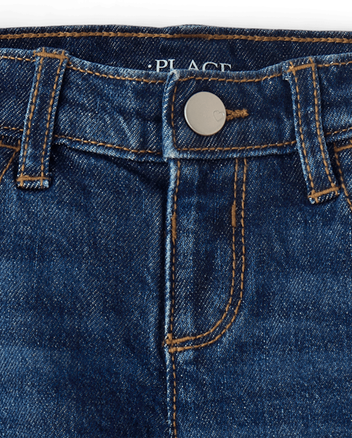 Toddler Girls Lined Straight Jeans