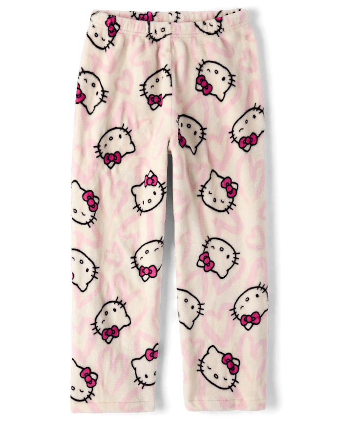 Girls Hello Kitty® Heart Pajama Pants - Cozy Fleece