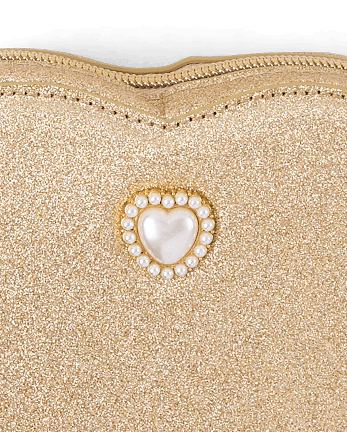 Girls Glitter Heart Bag