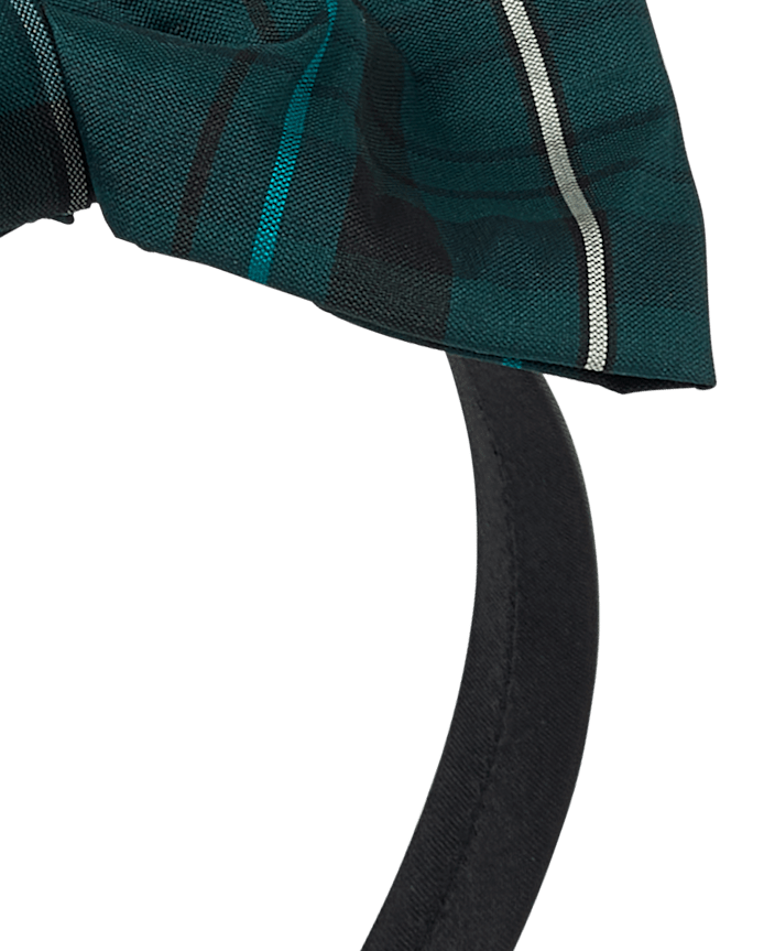 Girls Plaid Bow Headband