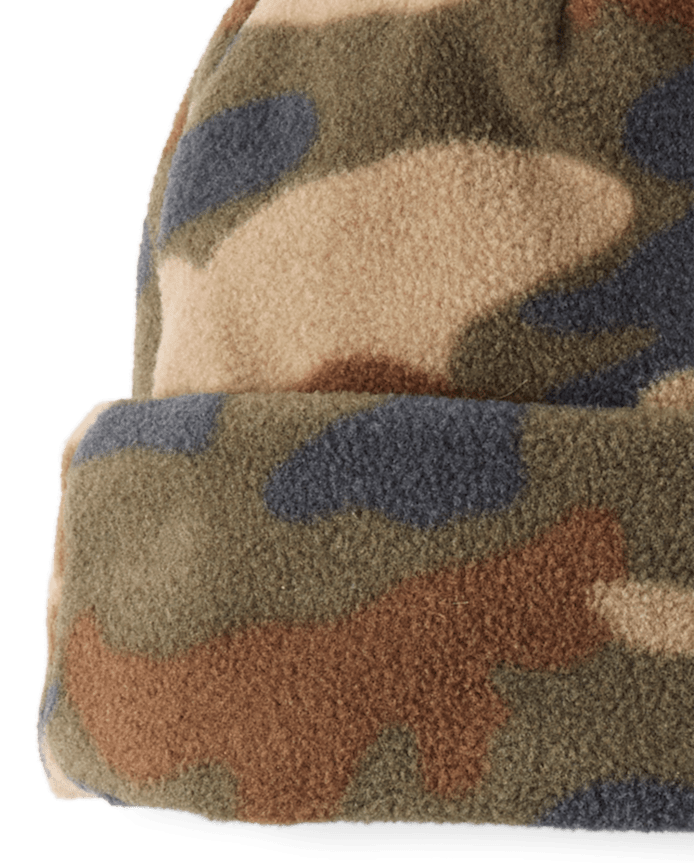 Boys Camo Microfleece 2-Piece Cold Weather Set