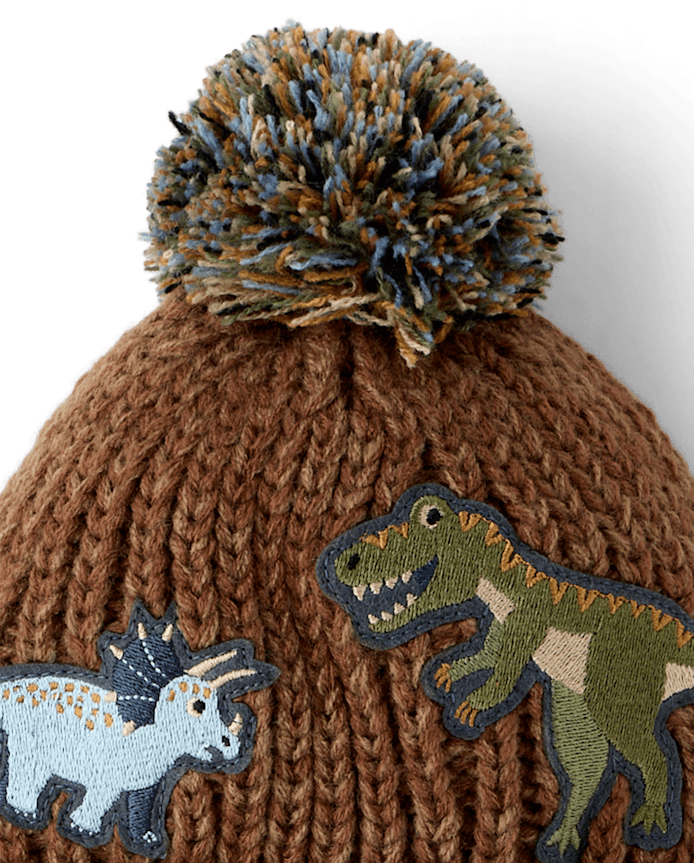 Toddler Boys Embroidered Dino 2-Piece Cold Weather Set
