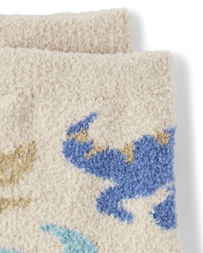 Toddler Boys Dino Cozy Socks