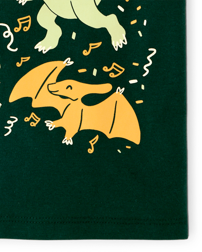Baby And Toddler Boys Dino Dance Party Graphic Tee