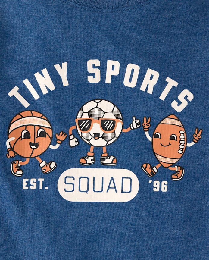 Baby And Toddler Boys Tiny Sports Squad Graphic Tee