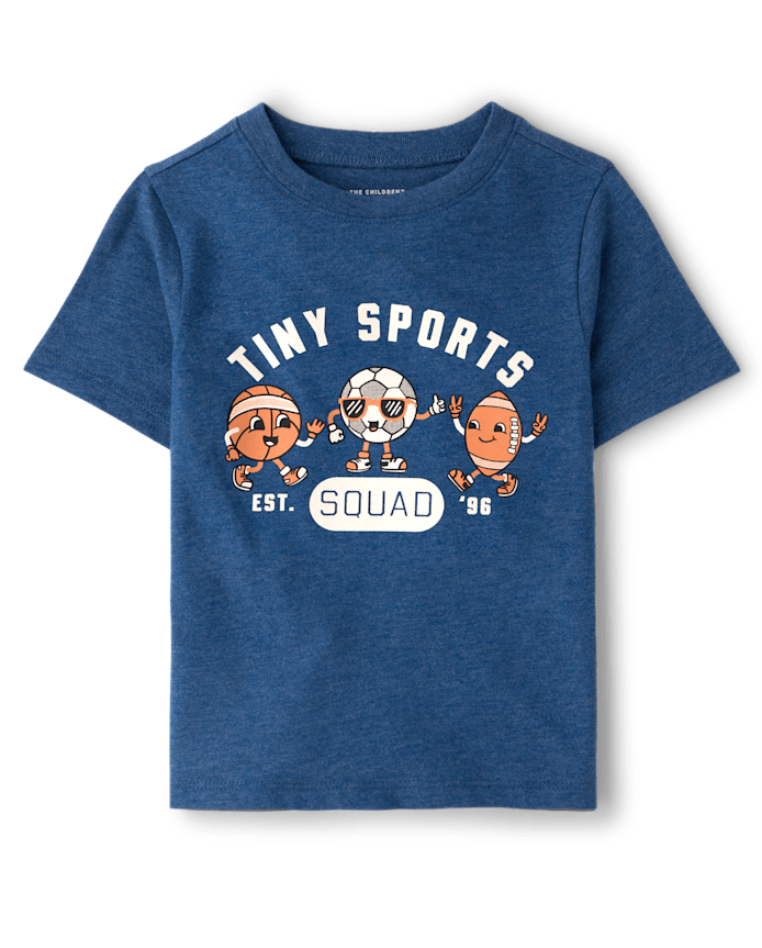Baby And Toddler Boys Tiny Sports Squad Graphic Tee