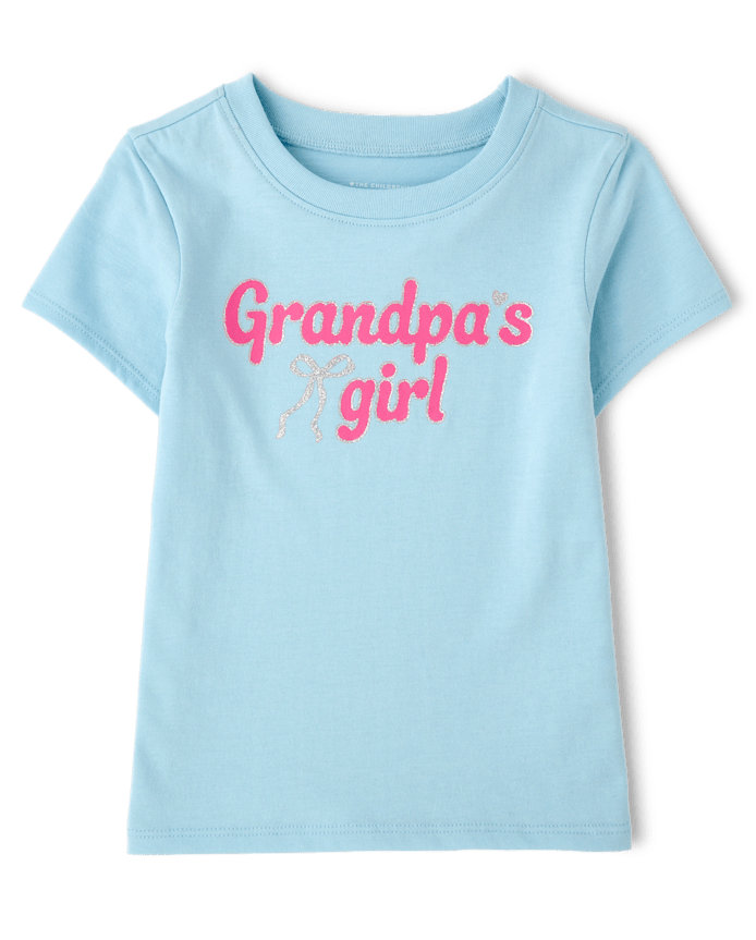 Baby And Toddler Girls Grandpa's Girl Graphic Tee
