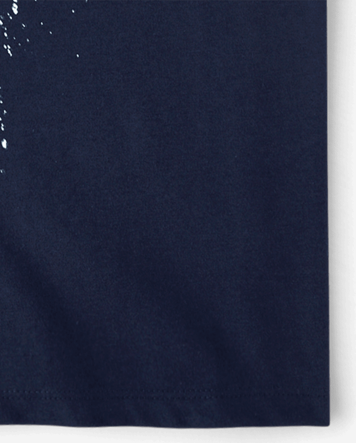 Boys Soccer Ball Splatter Graphic Tee
