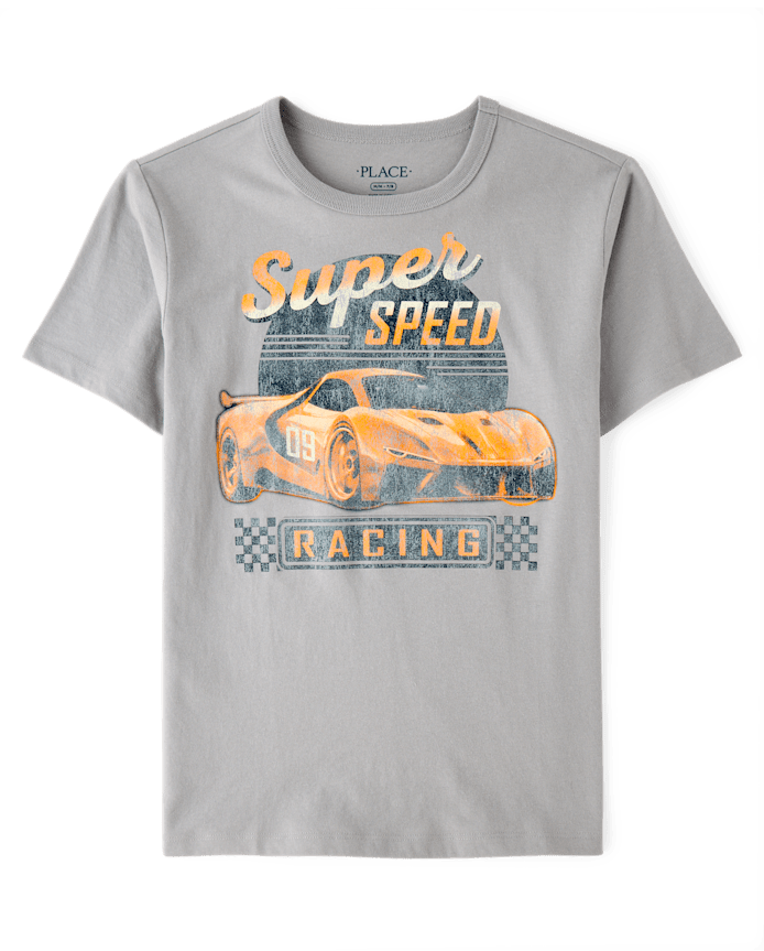 Boys Speed Racing Short Sleeve Graphic Tee