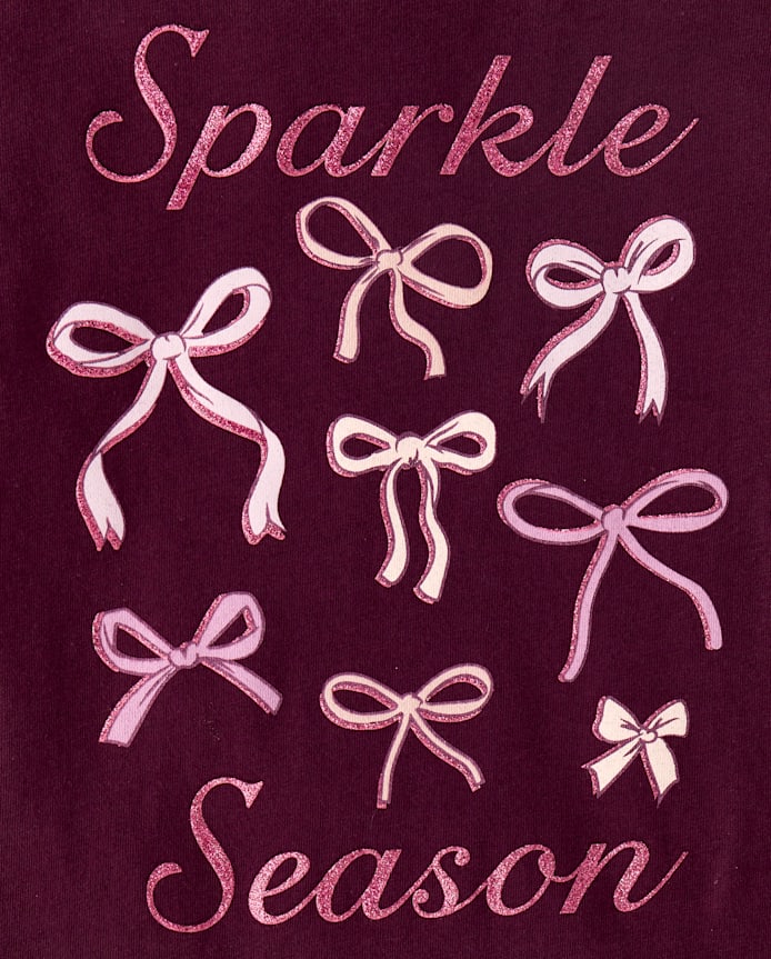 Girls Glitter Sparkle Season Graphic Tee
