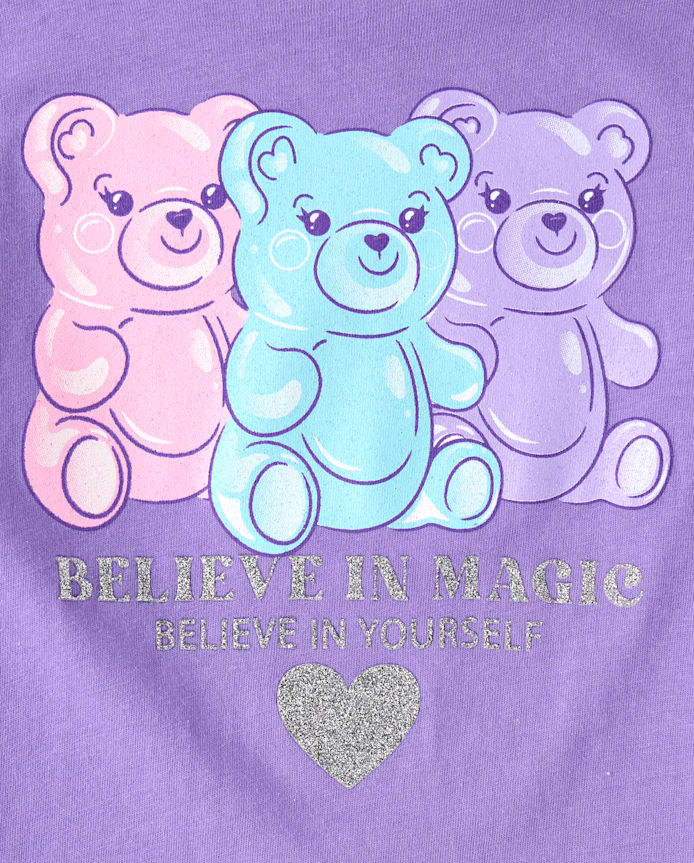 Girls Candy Bear Graphic Tee