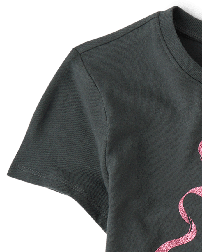 Girls Glitter Love Paris Graphic Tee