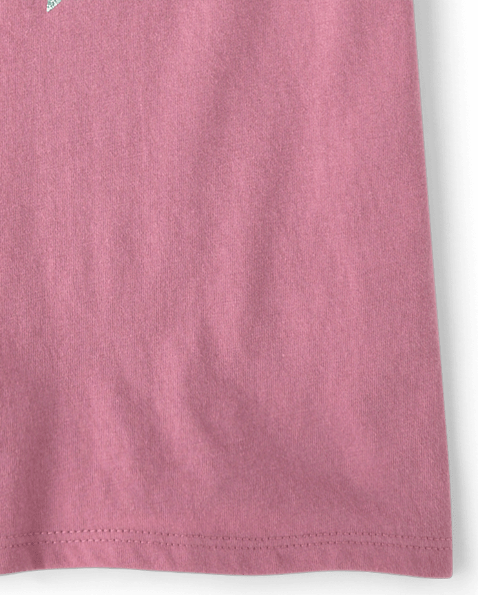 Girls Glitter Bow Graphic Tee