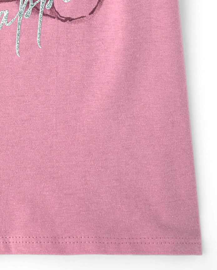 Girls Glitter Happiness Graphic Tee