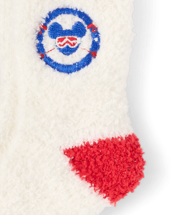 Kids Mickey Mouse™ Embroidered Cozy Socks
