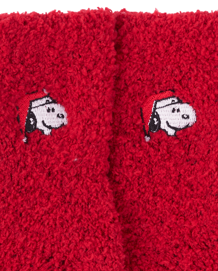 Kids Snoopy™ Embroidered Cozy Socks
