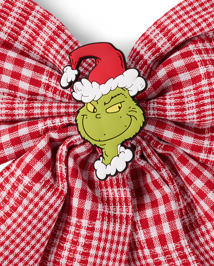 Girls Dr. Seuss The Grinch™ Plaid Bow Hair Clip