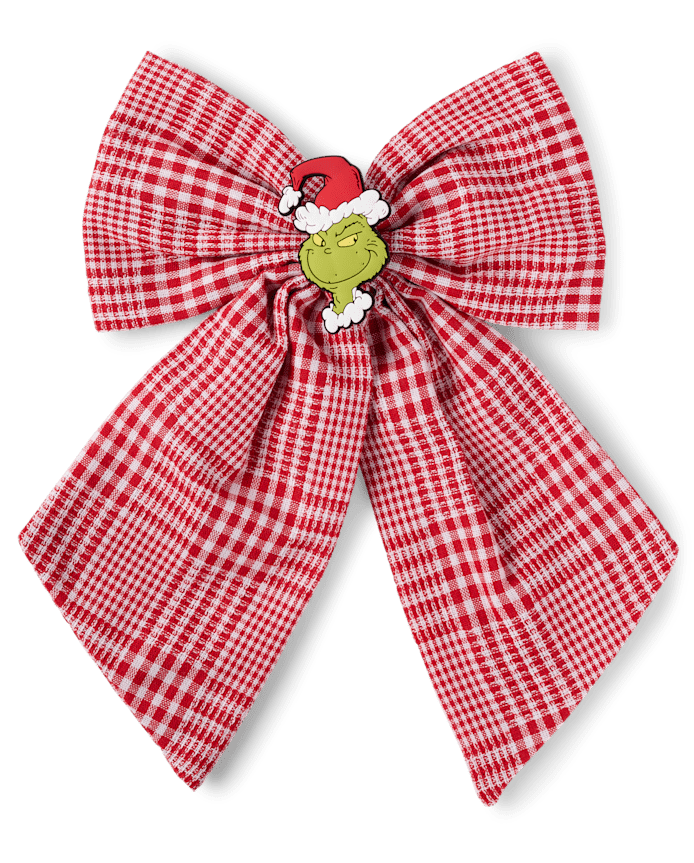 Girls Dr. Seuss The Grinch™ Plaid Bow Hair Clip