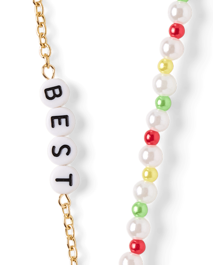 Girls Snoopy™ BFF Holiday Necklace 2-Pack