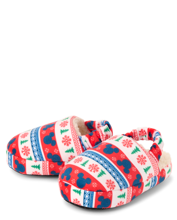 Toddler Mickey Mouse™ Holiday Fairisle Slippers