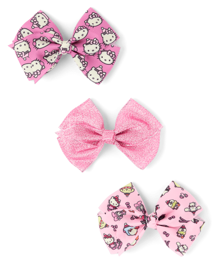 Girls Hello Kitty® Bow Hair Clip 3-Pack