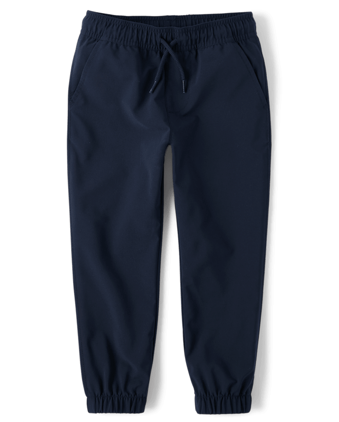 Boys Quick Dry Pull On Jogger Pants 2-Pack