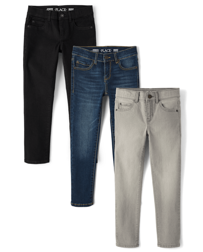 Boys Skinny Jeans 3-Pack