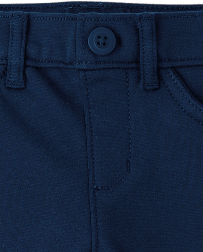 Girls Uniform Ponte Knit Pull On Flare Pants 2-Pack