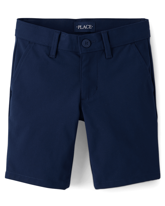 Girls Uniform Quick Dry Chino Shorts 2-Pack