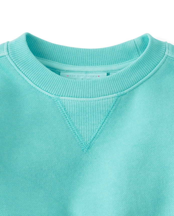 Toddler Girls Garment Dyed Premium Fleece 2-Piece Outfit Set