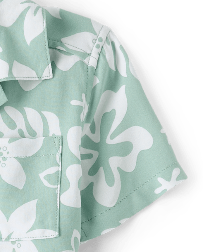 Baby And Toddler Boys Tropical 2-Piece Cabana Set