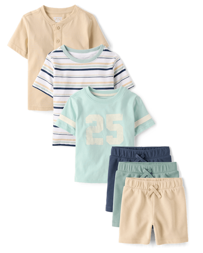Baby And Toddler Boys Sports 6-Piece Outfit Set