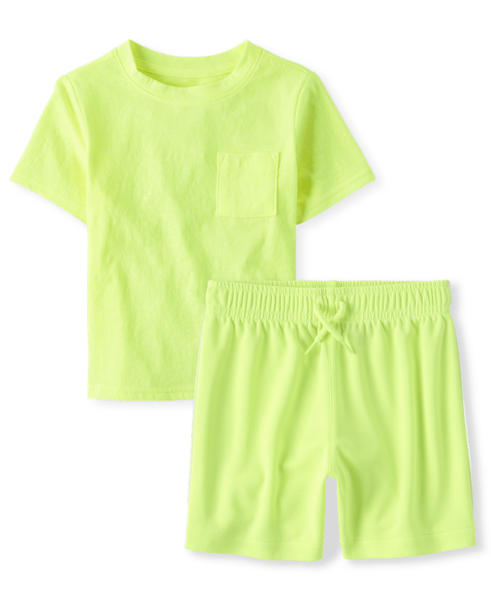 Baby And Toddler Boys Marled 2-Piece Outfit Set