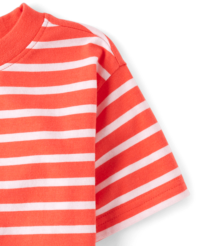 Baby And Toddler Boys Striped 2-Piece Outfit Set