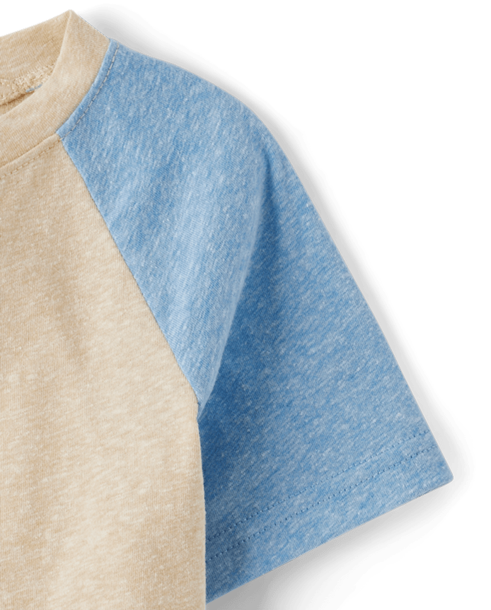 Baby And Toddler Boys Colorblock Marled 2-Piece Outfit Set