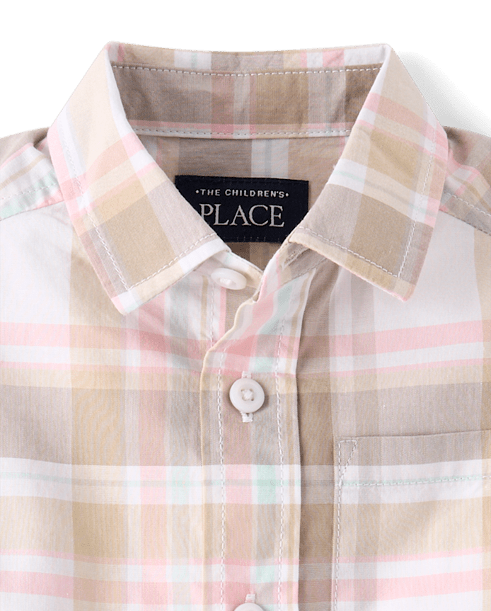 Baby And Toddler Boys Plaid 2-Piece Outfit Set